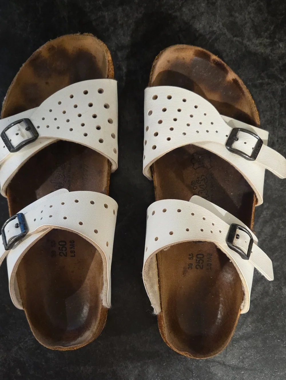Birkenstock Birki's White Womens Sandals 38